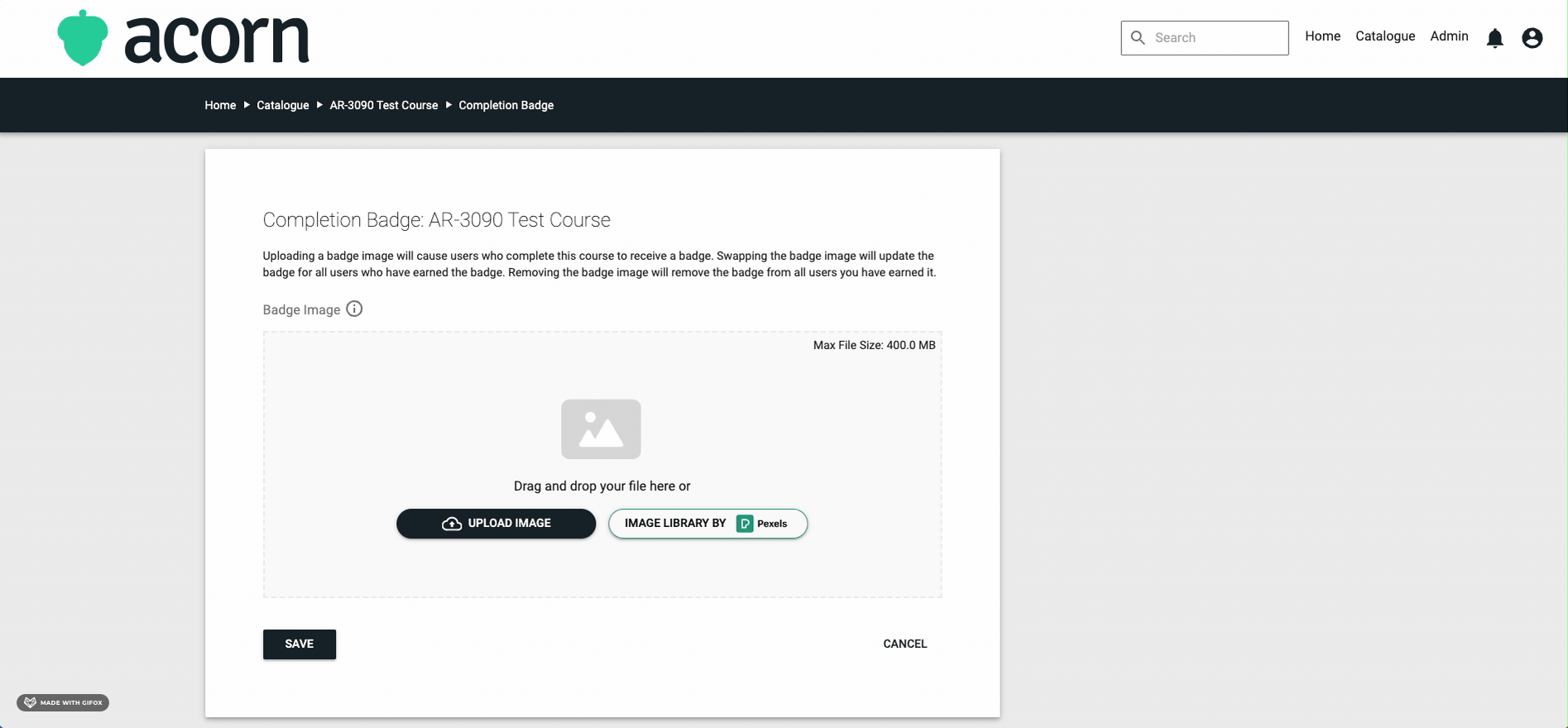 How to Apply a Course Completion Badge