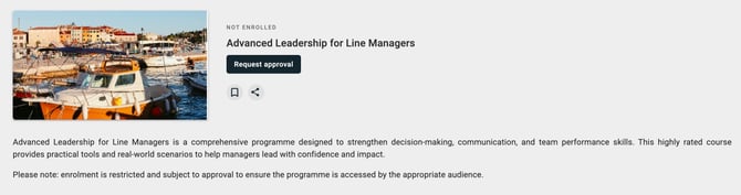 Course with Approval