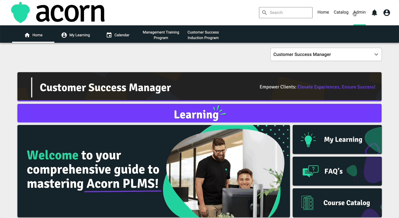 Creating an External Learning for Another User