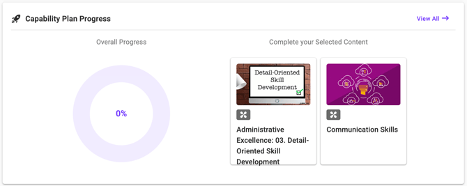 Image Development Plan Progress Widget