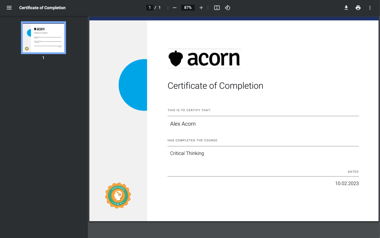 How to Download a Course Completion Certificate