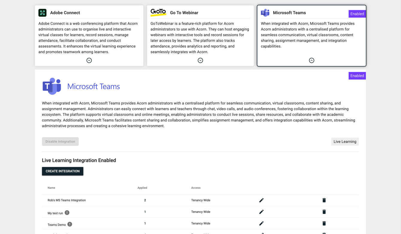 How to Create a Live Learning Integration with Microsoft Teams