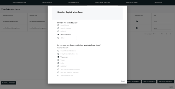 SessionForm